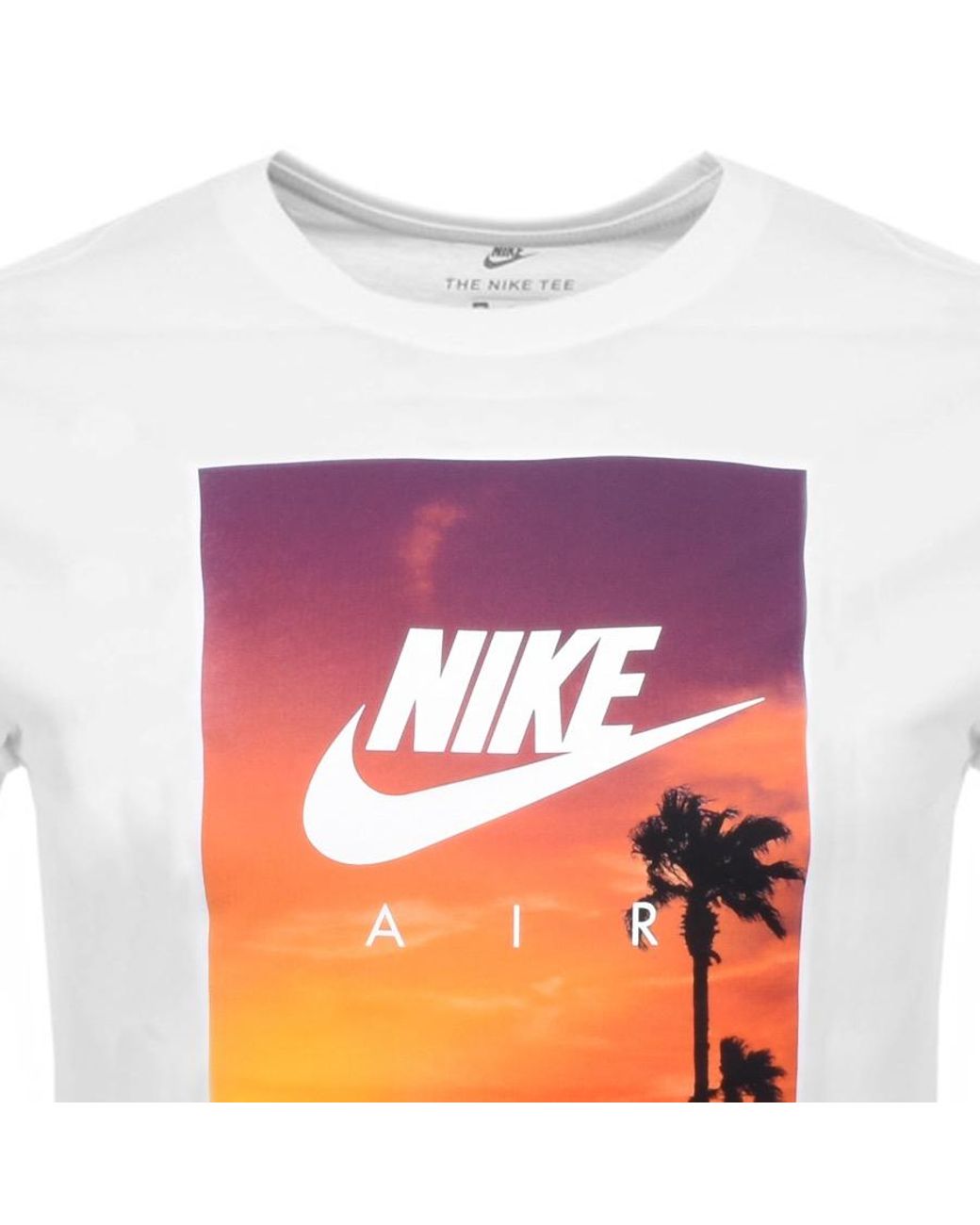 Nike Air Sunset Logo T Shirt White for Men | Lyst UK