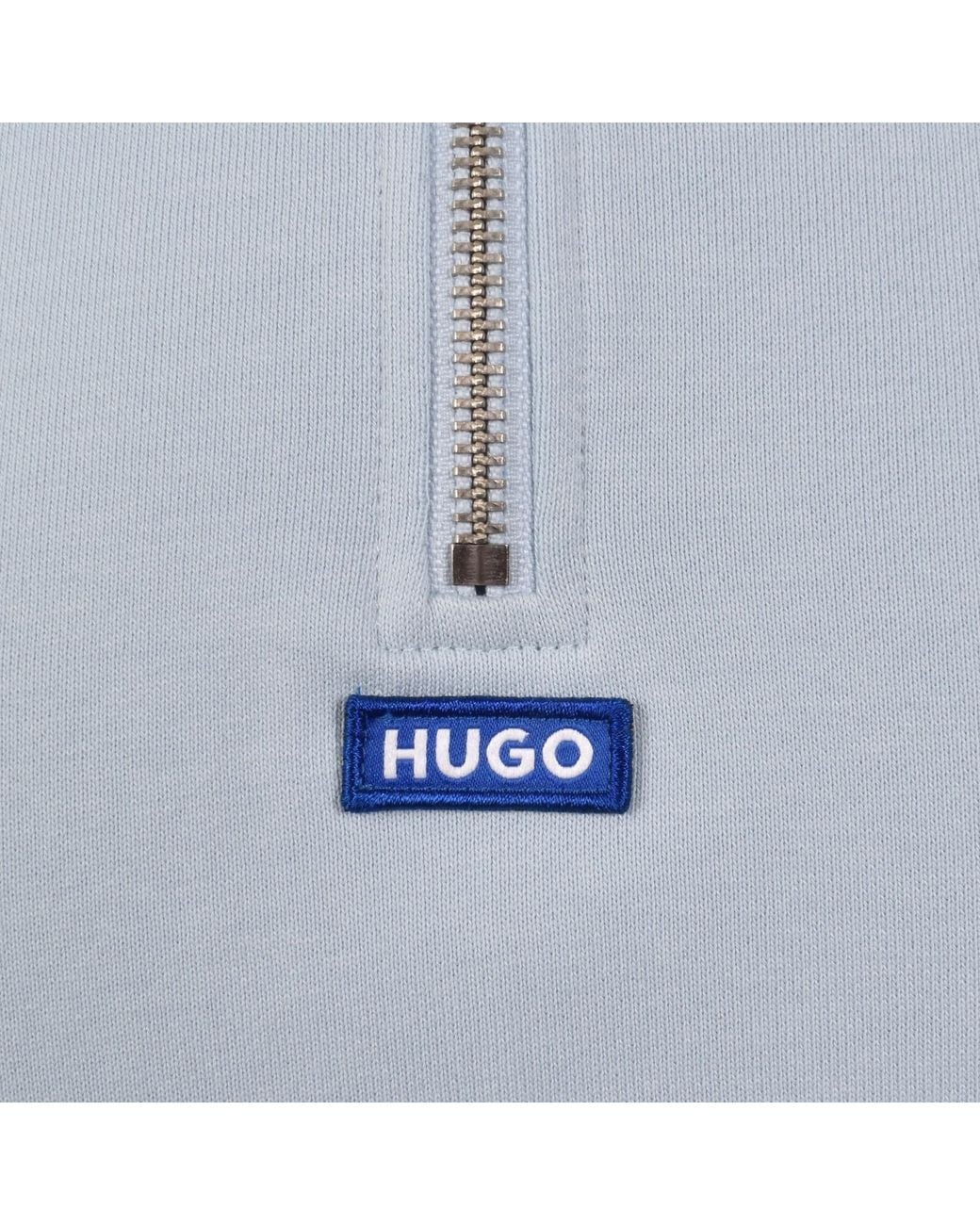 HUGO Blue Neeler Sweatshirt Open for men