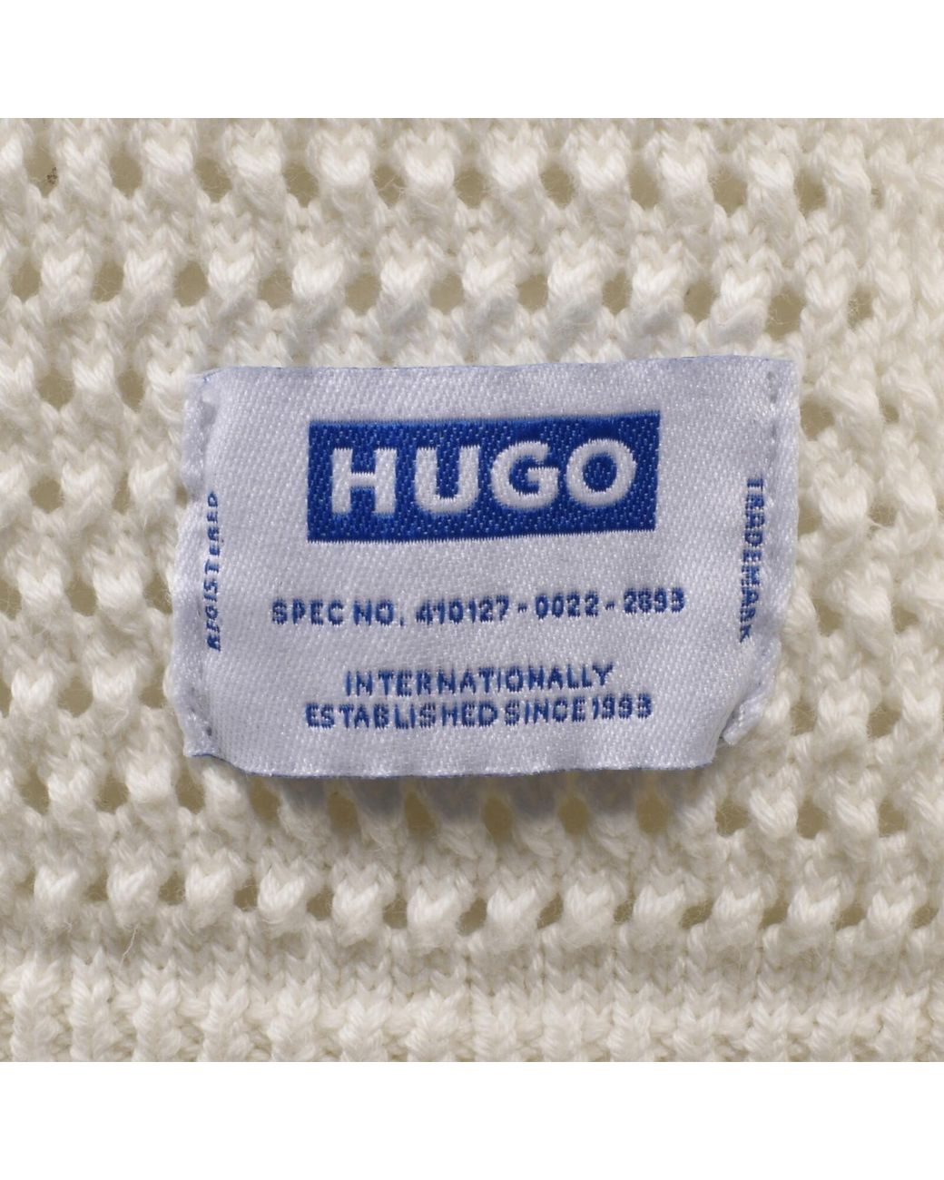 HUGO White Sanjou Jumper for men