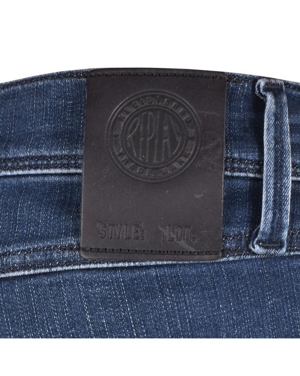 Replay Blue Anbass Hyperflex Cloud Slim Fit Jeans for men