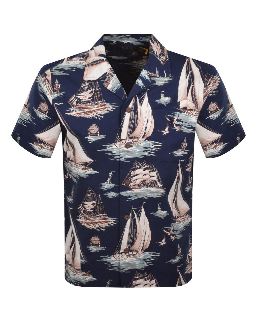 Ralph Lauren Blue Short Sleeve Shirt for men