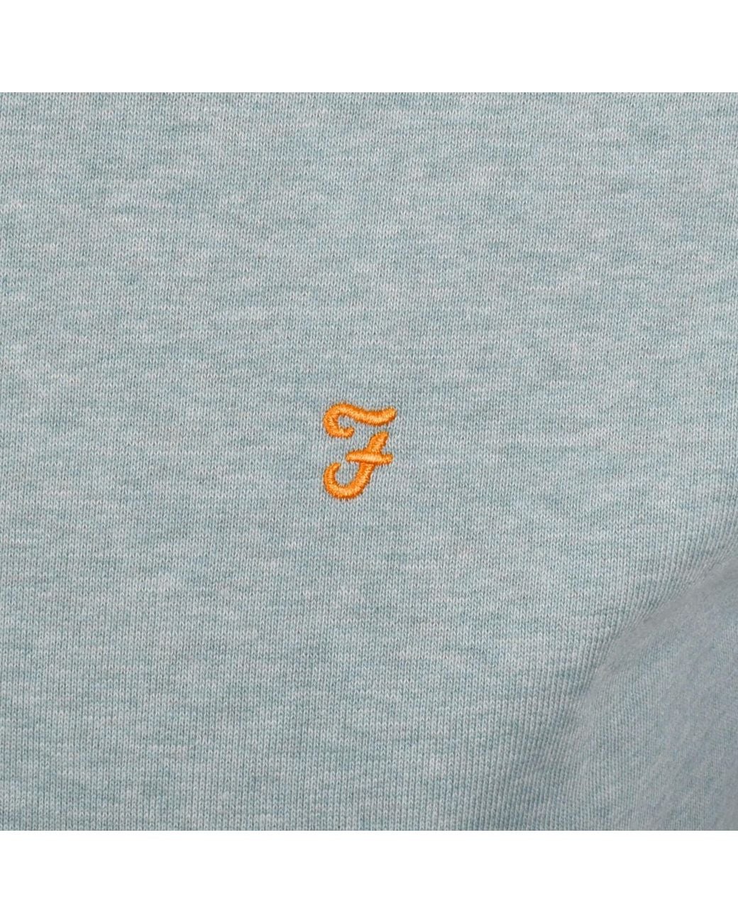 Farah Blue Farah Tim New Crew Neck Sweatshirt for men