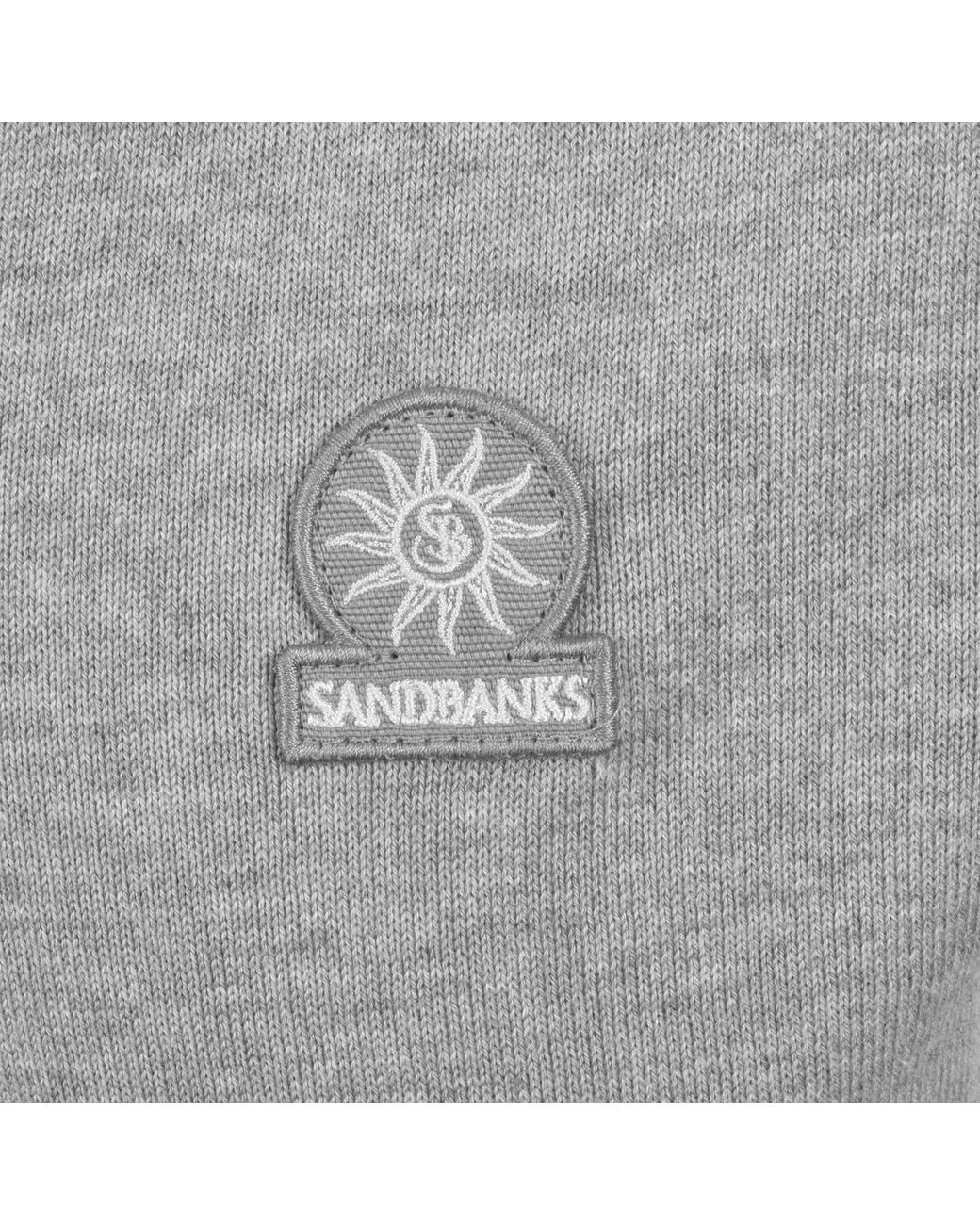 Sandbanks Gray Revere Collar Polo for men