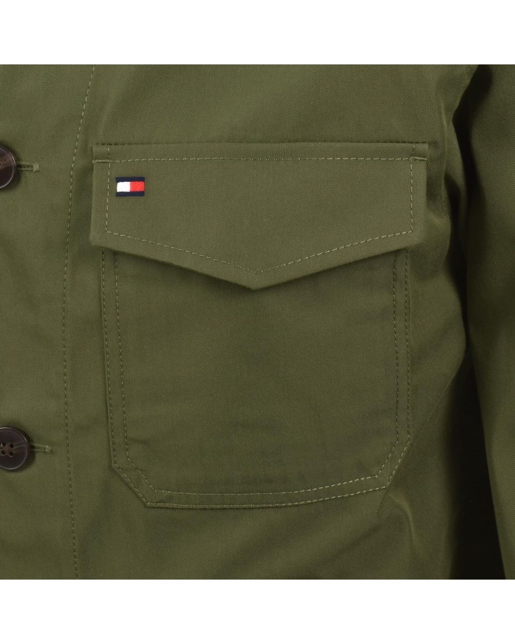 Tommy Hilfiger Green Nylon Overshirt for men