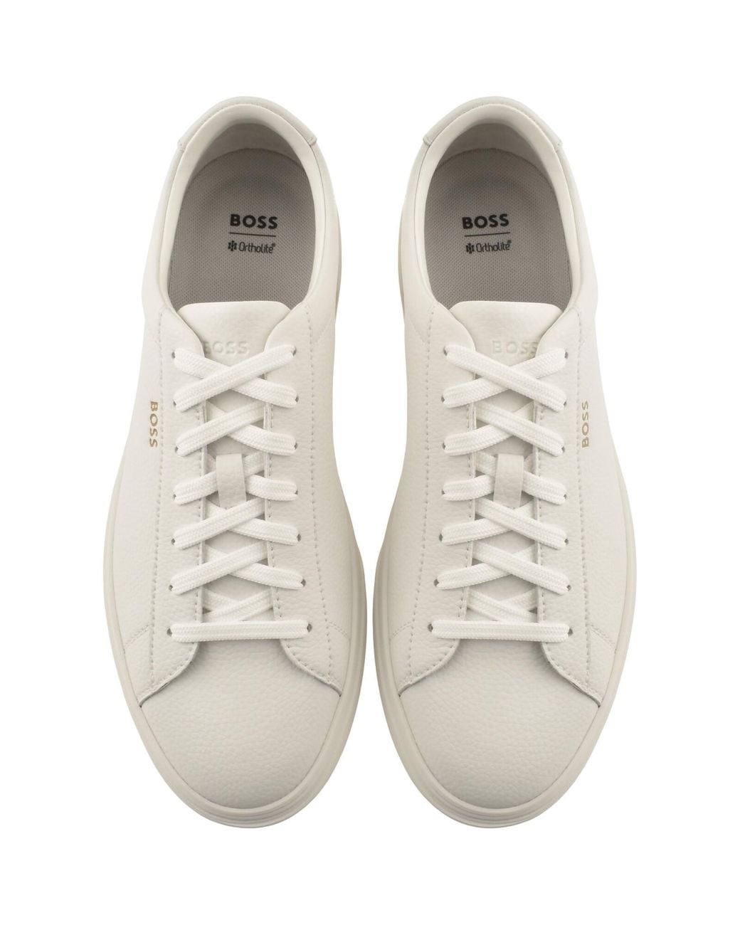 BOSS BUSINESS White Boss Kieran Tennis Trainers for men