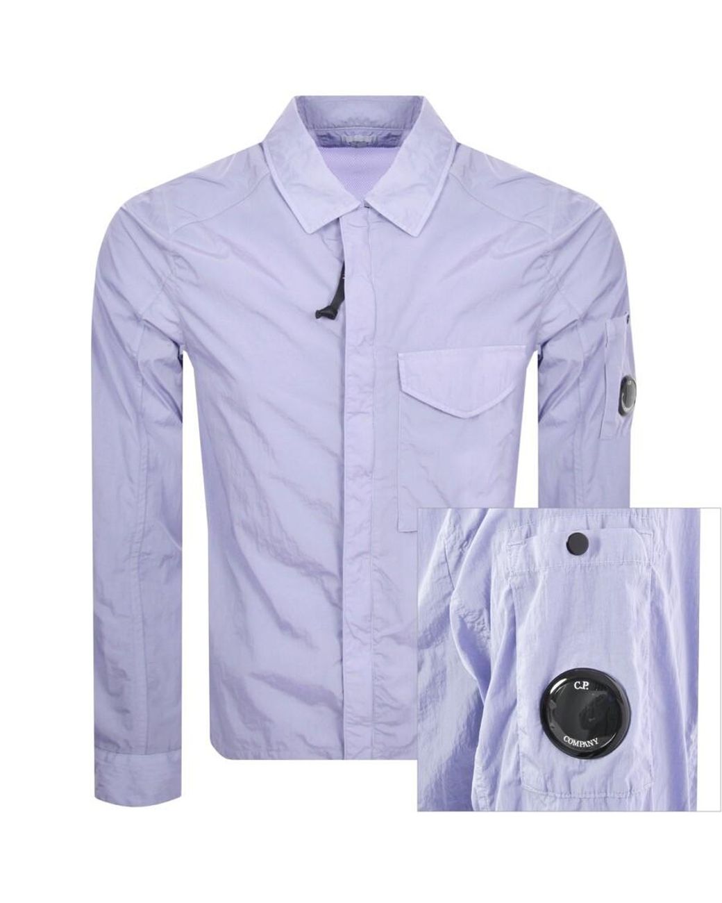 C.P. Company Cp Company Chrome R Overshirt in Purple for Men | Lyst