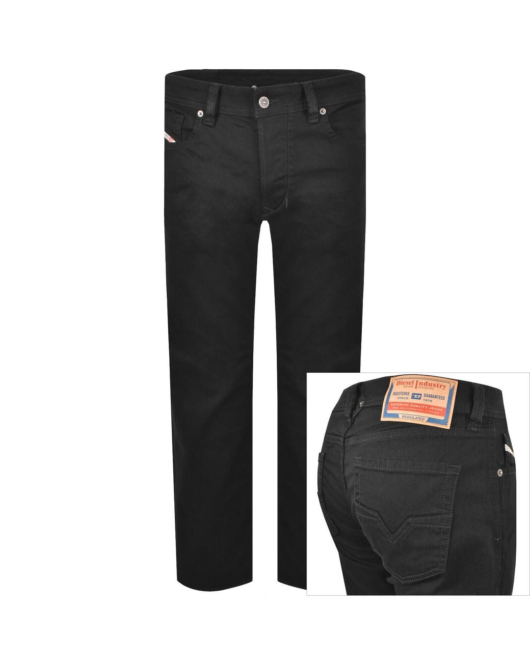 DIESEL Black 1985 Larkee Regular Fit Jeans for men