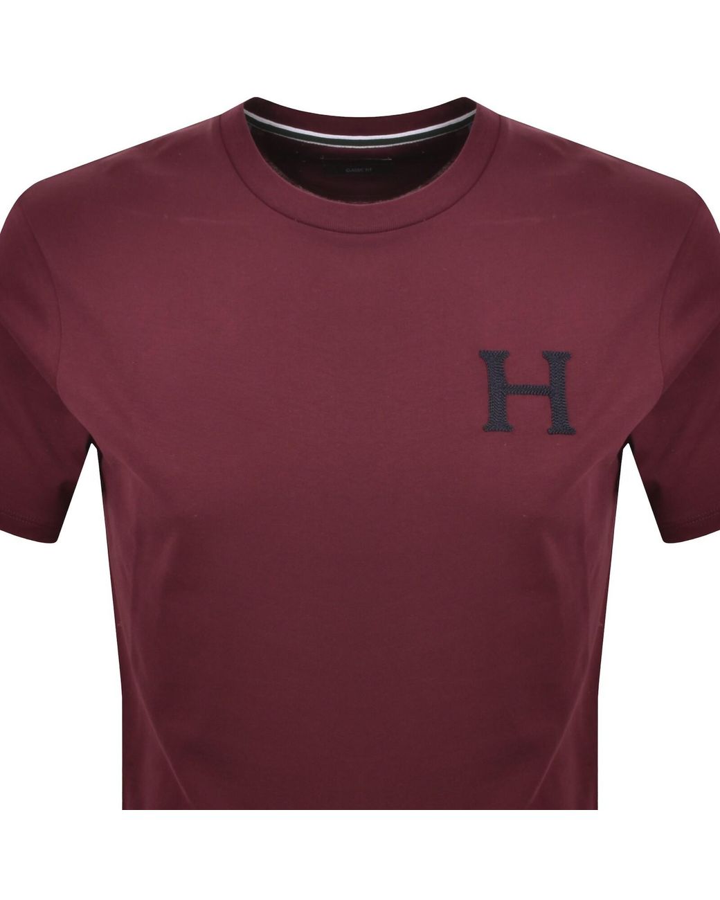 Hackett Purple Heritage H Back T Shirt for men