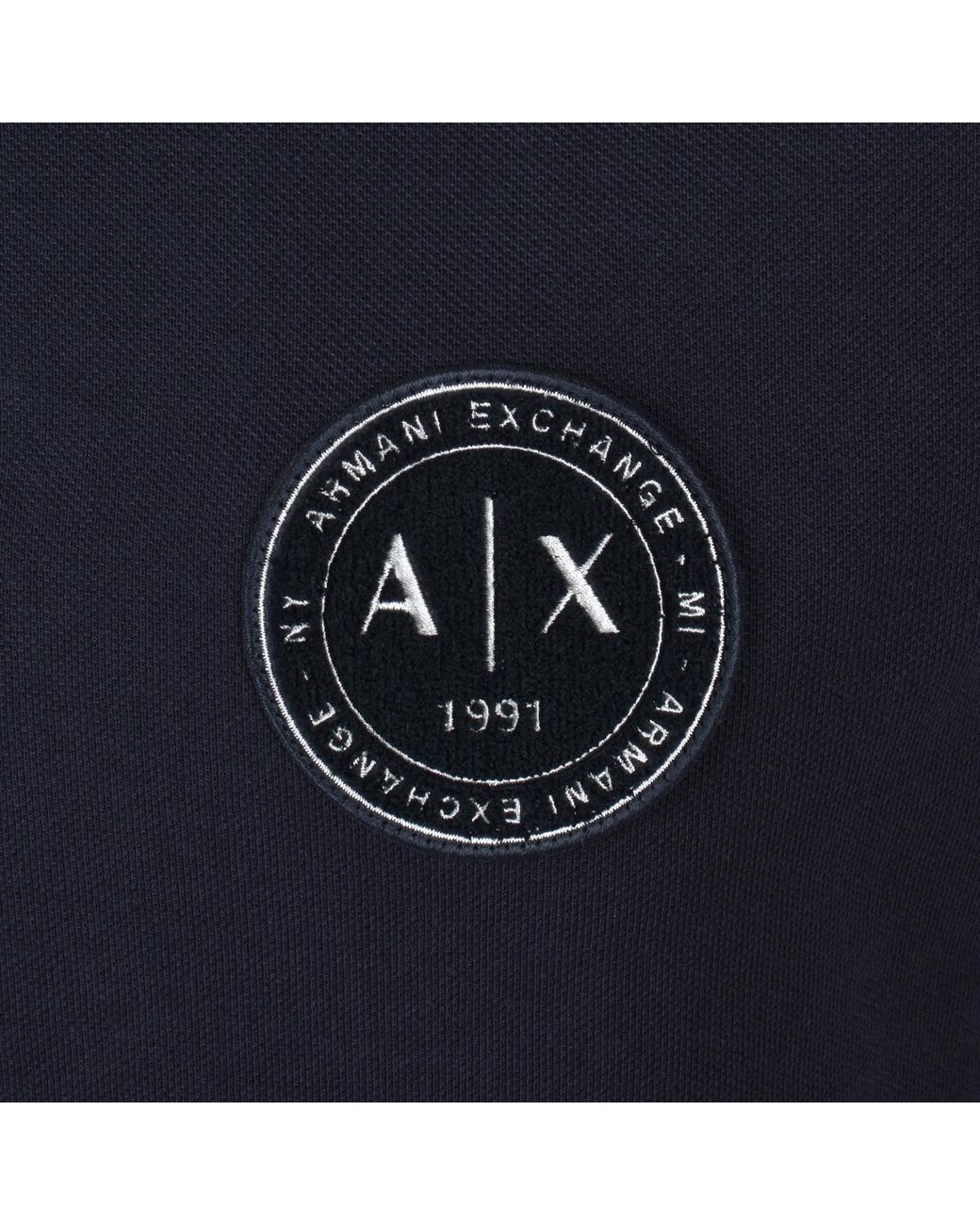 ARMANI EXCHANGE Blue Polo T Shirt for men