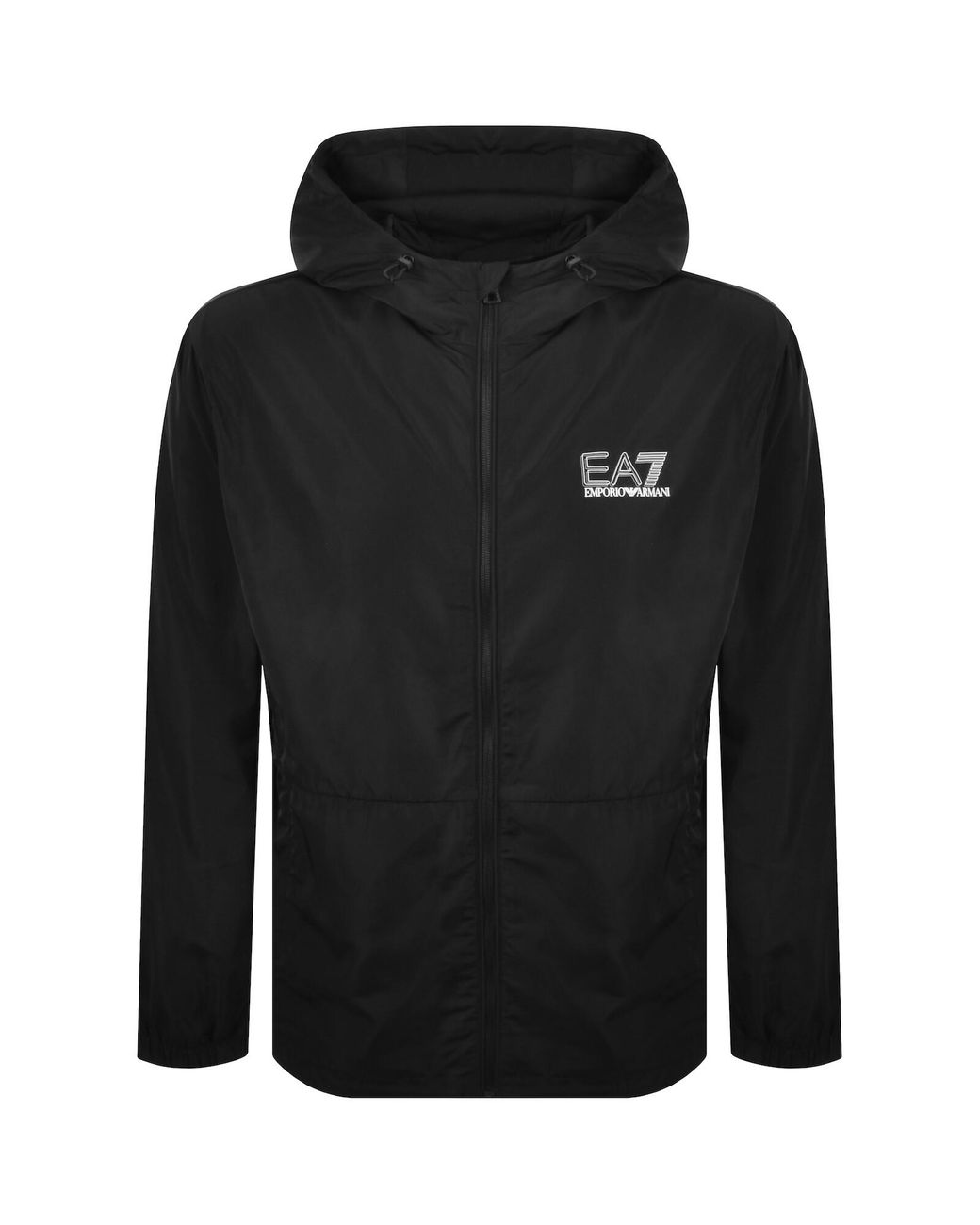 EA7 Black Emporio Armani Logo Jacket for men
