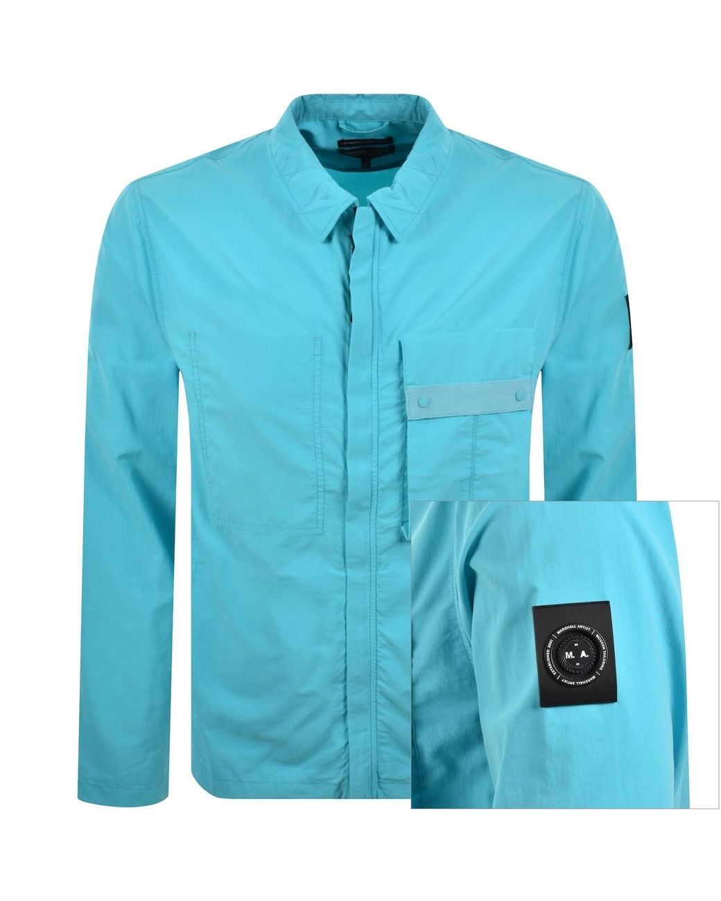 Marshall Artist Blue Woodvale Overshirt for men