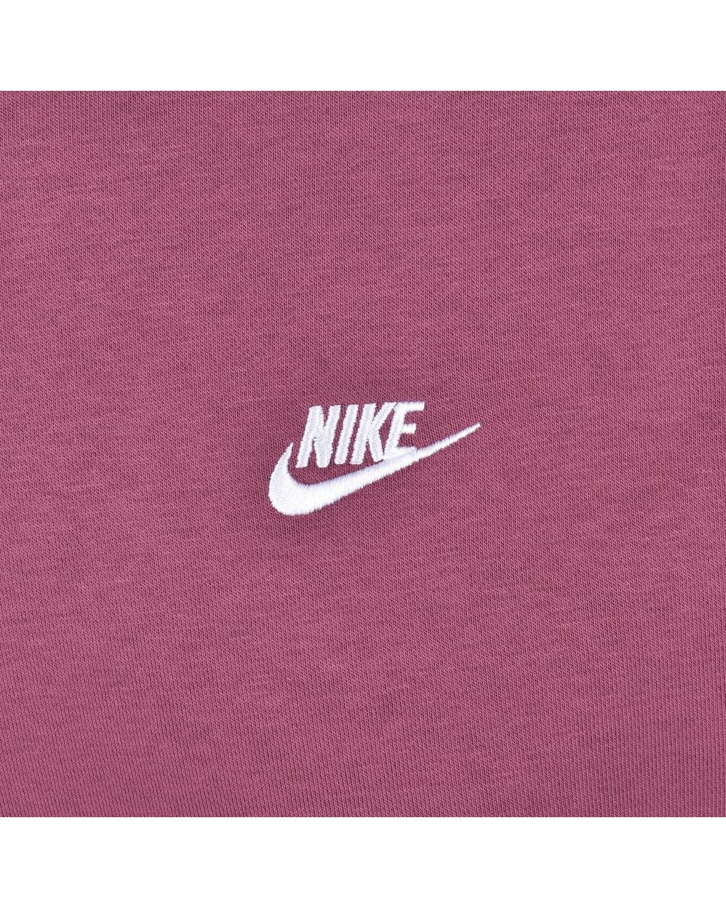 Nike Purple Crew Neck Club Sweatshirt for men