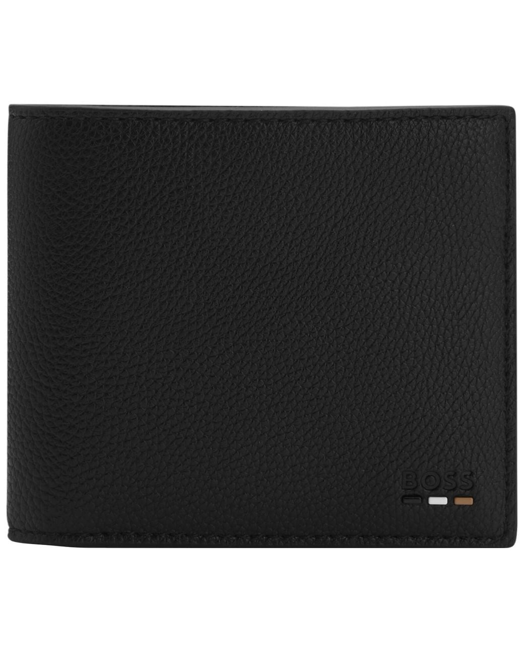 BOSS BUSINESS Black Boss Ray Folding Wallet for men