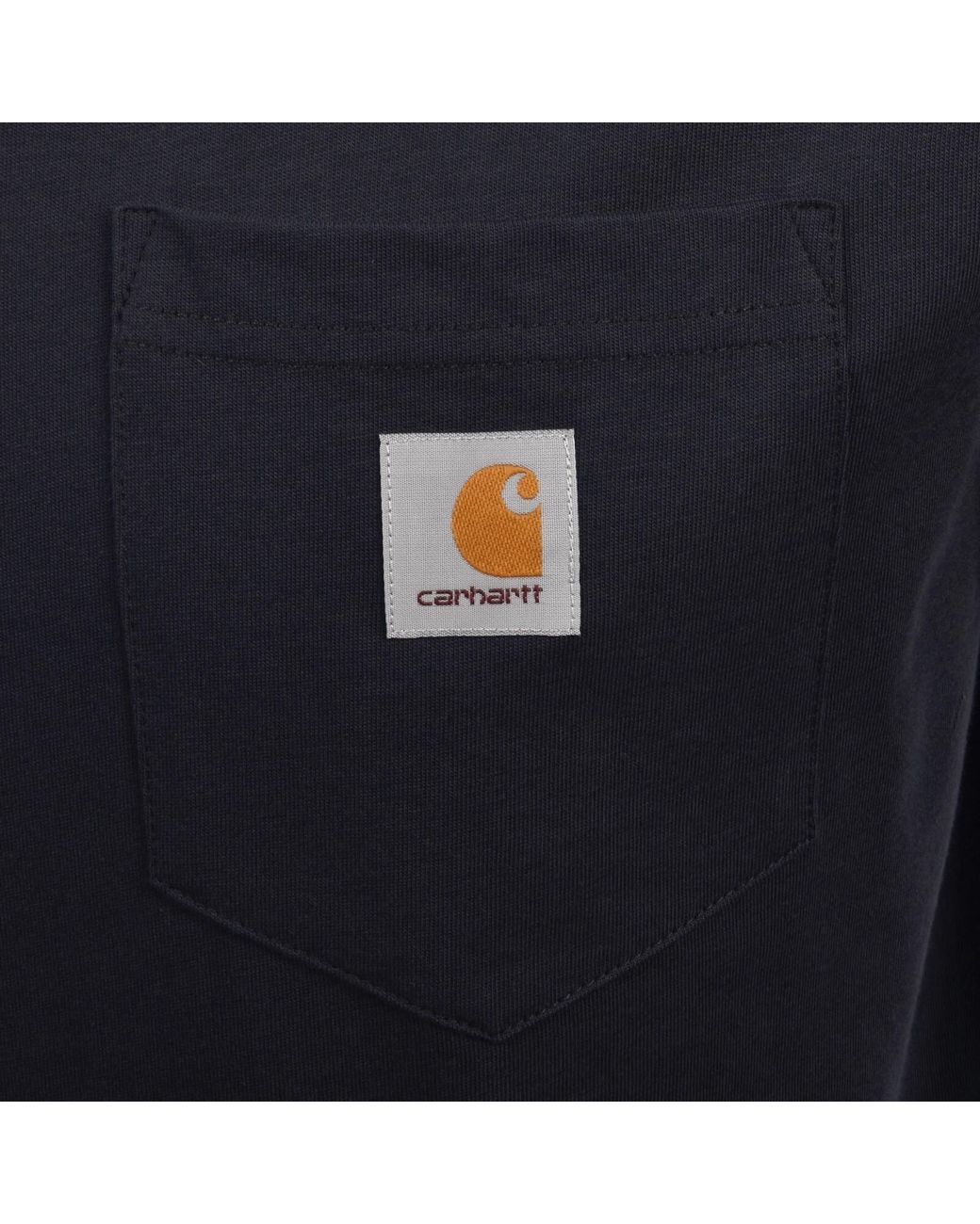 Carhartt Blue Pocket Short Sleeved T Shirt for men