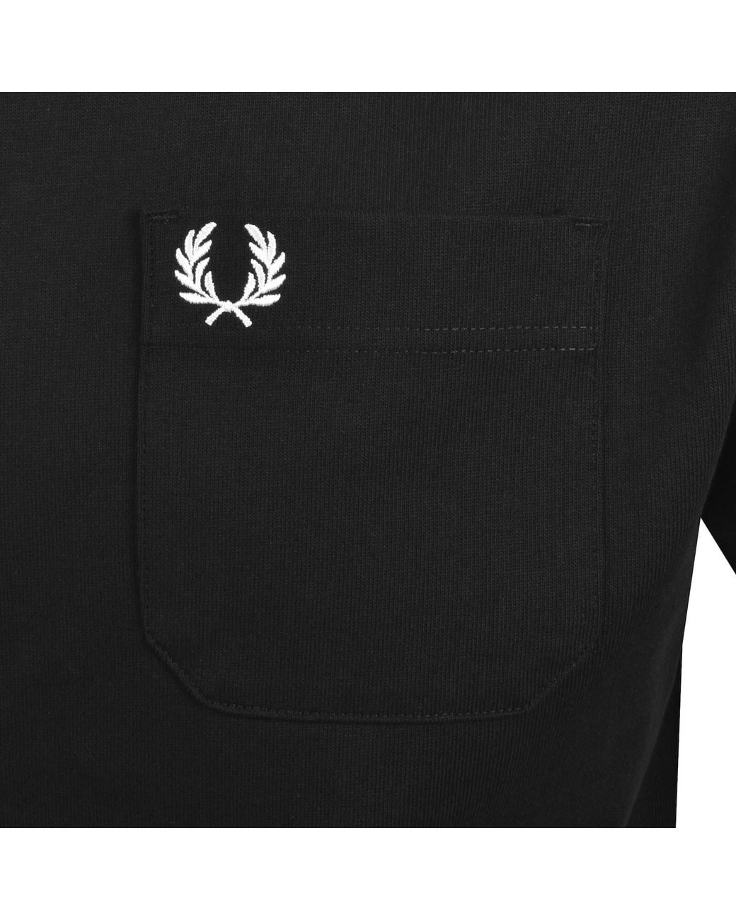 Fred Perry Black Relaxed T Shirt for men
