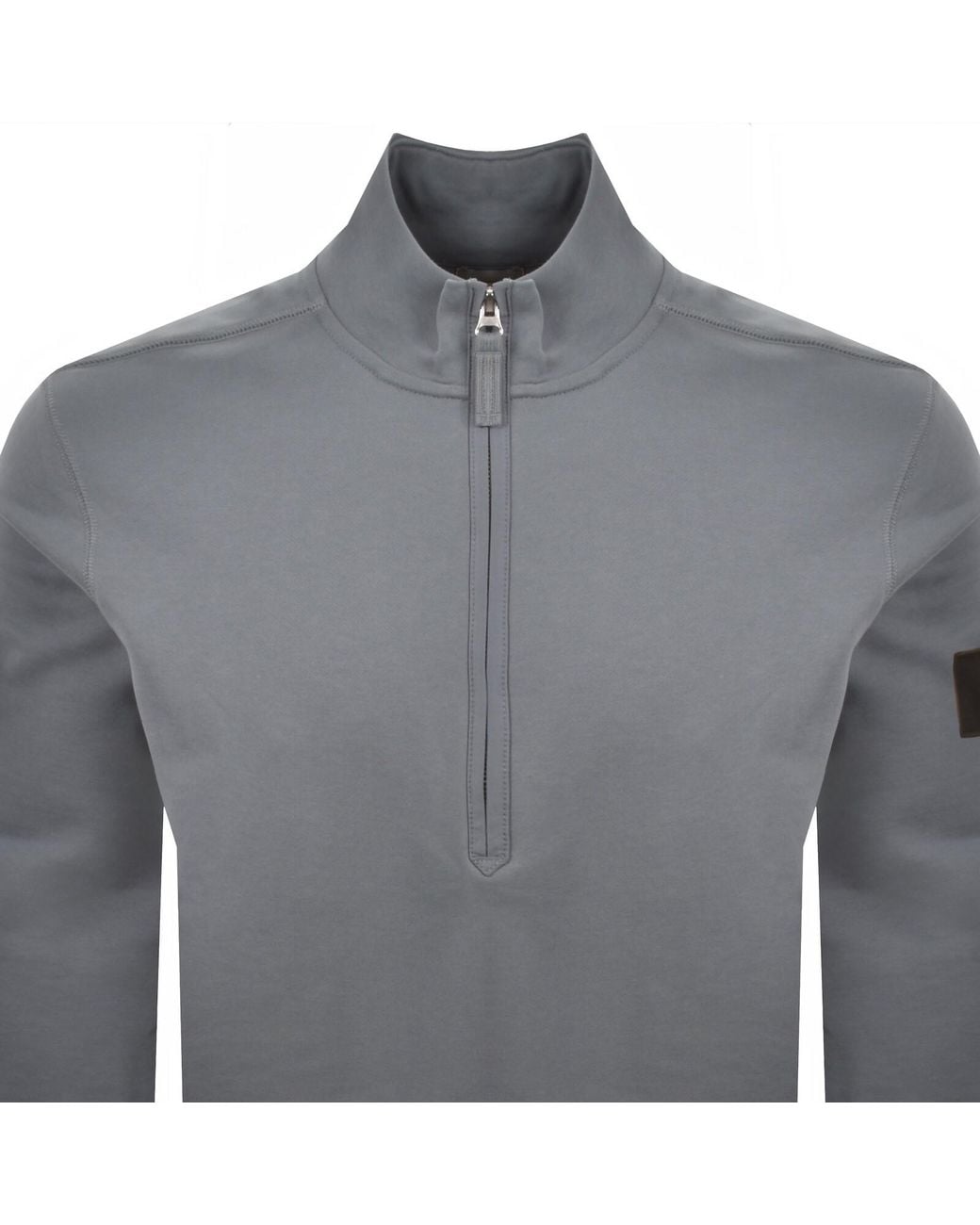 Calvin Klein Gray Jeans Badge Sweatshirt for men