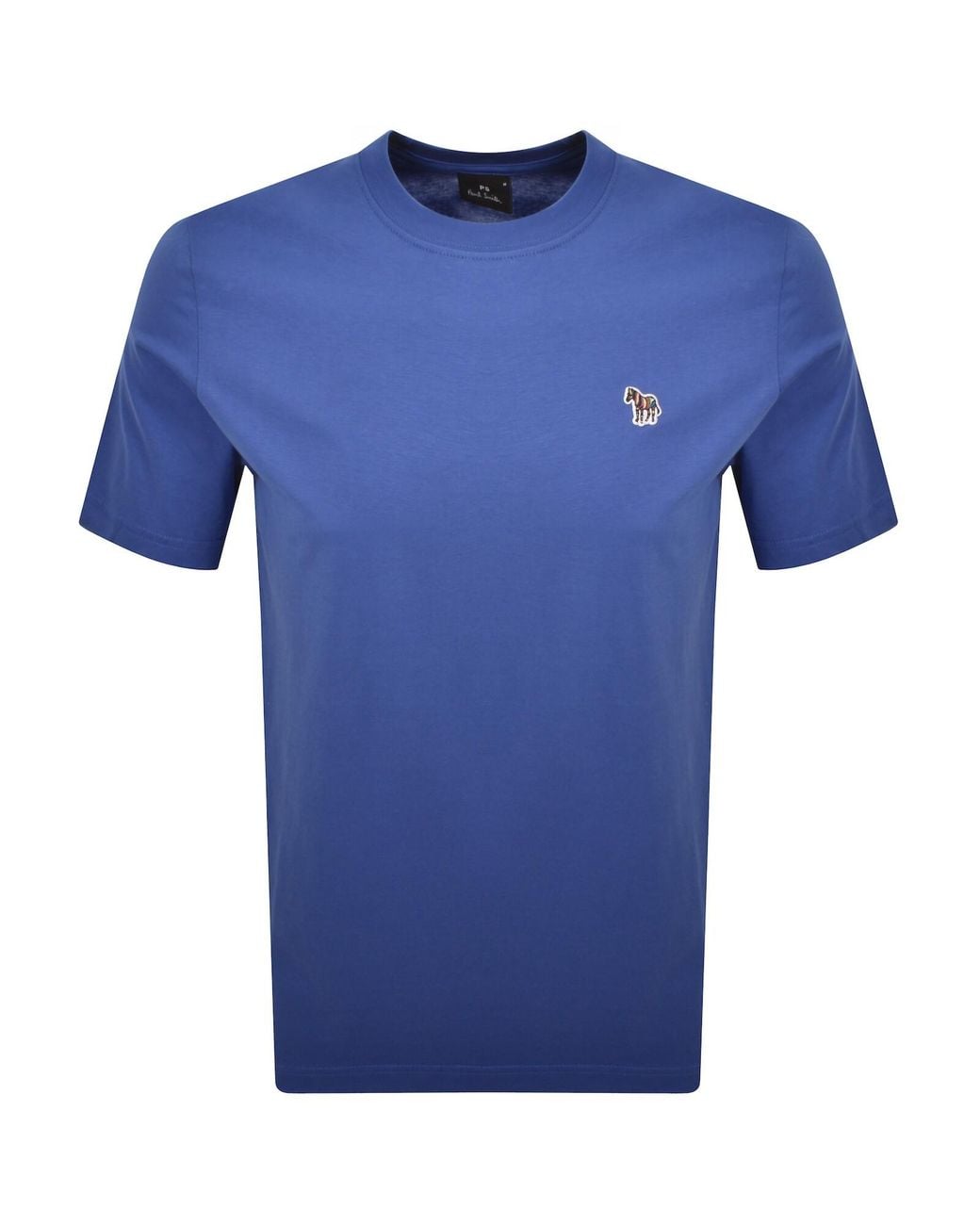 Paul Smith Blue Short Sleeve Zebra T Shirt for men
