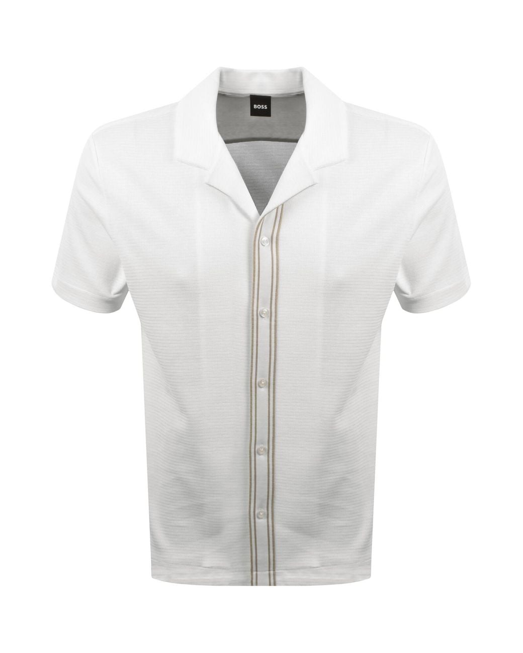 BOSS BUSINESS Gray Boss Pasini 47 Knit Shirt for men