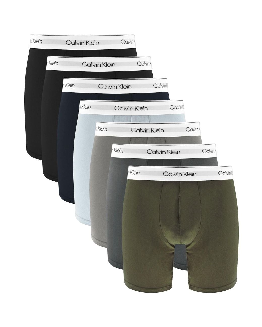 Calvin Klein Multicolor Underwear 7 Pack Boxer Briefs for men