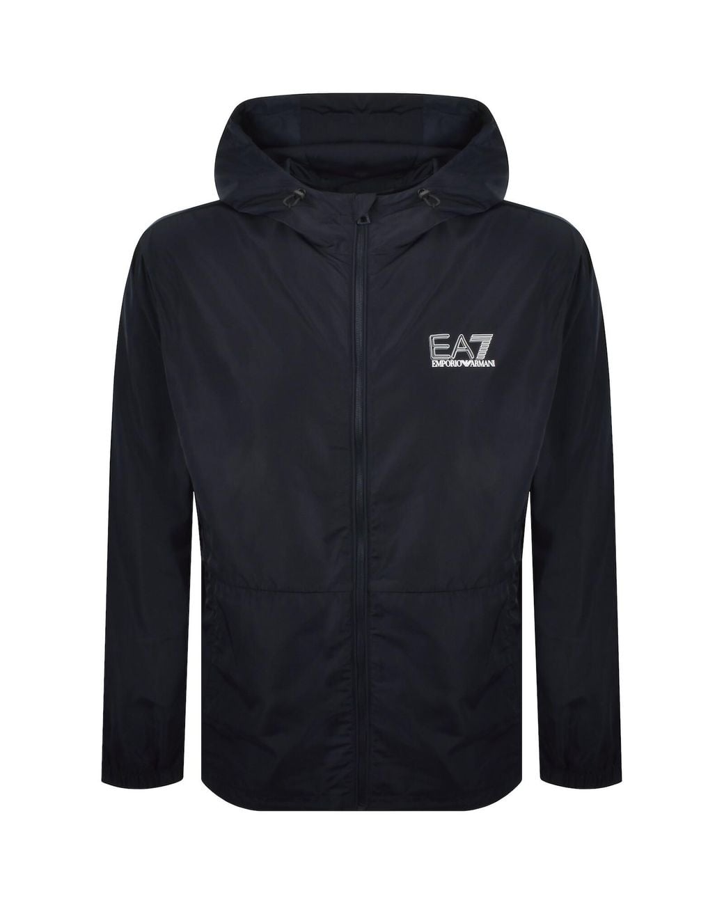 EA7 Blue Emporio Armani Logo Jacket for men