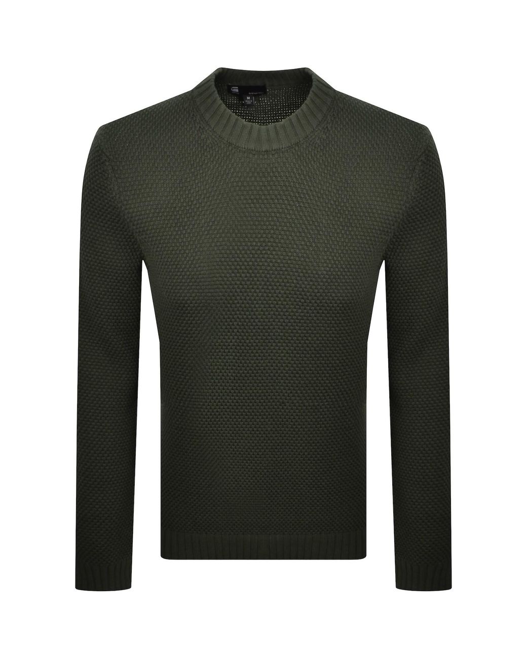 G-Star Green G-Star Structure Mix Knit Jumper for men