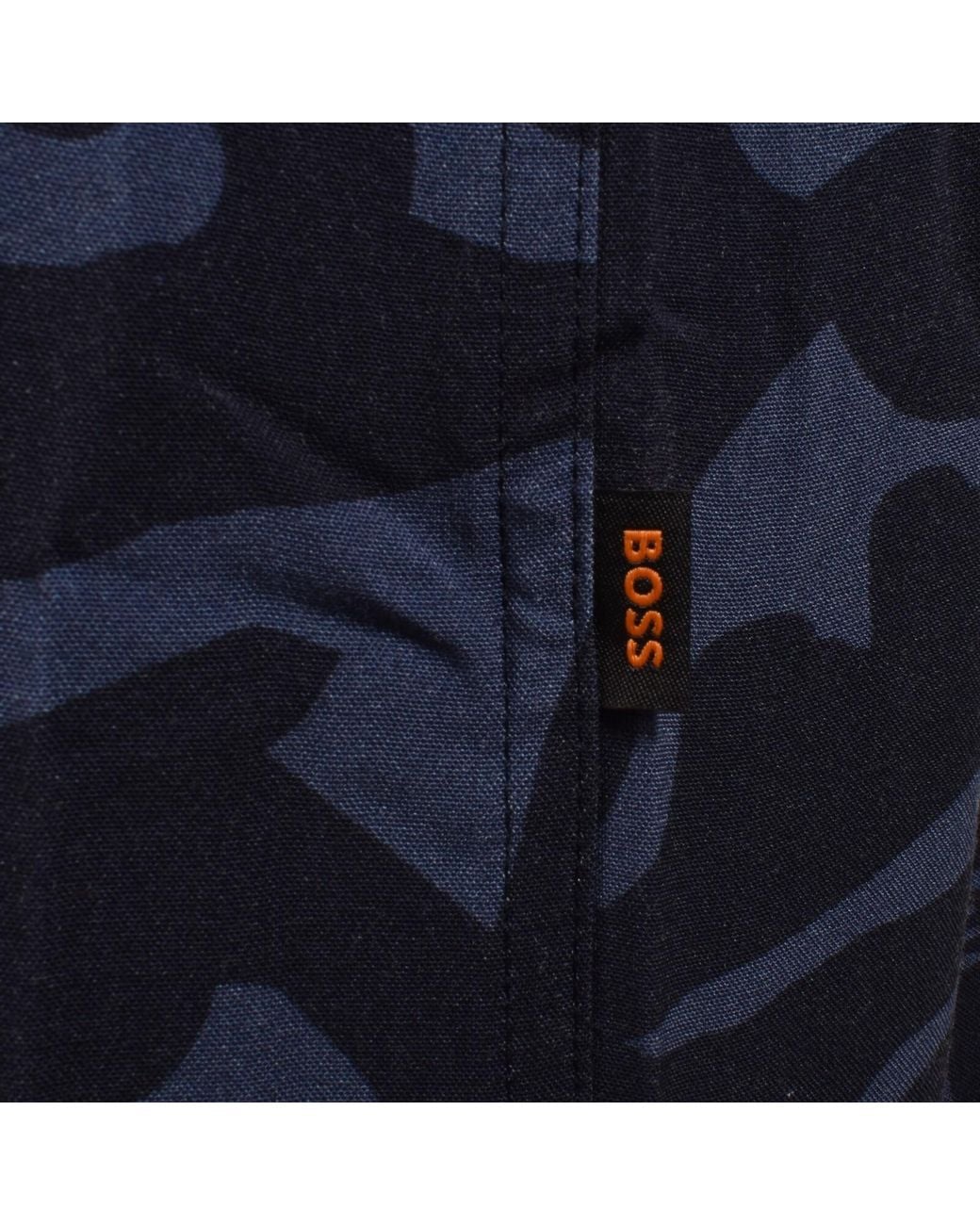 Boss Blue Boss Rayer M Short Sleeve Shirt Dark for men