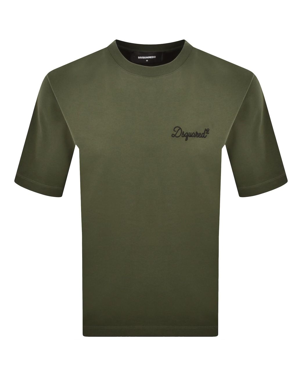 DSquared² Green Signature Loose Fit T Shirt for men