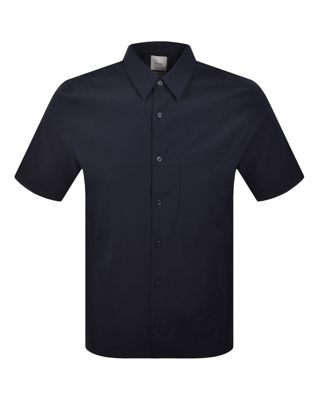 Calvin Klein Blue Seersucker Shirt for men