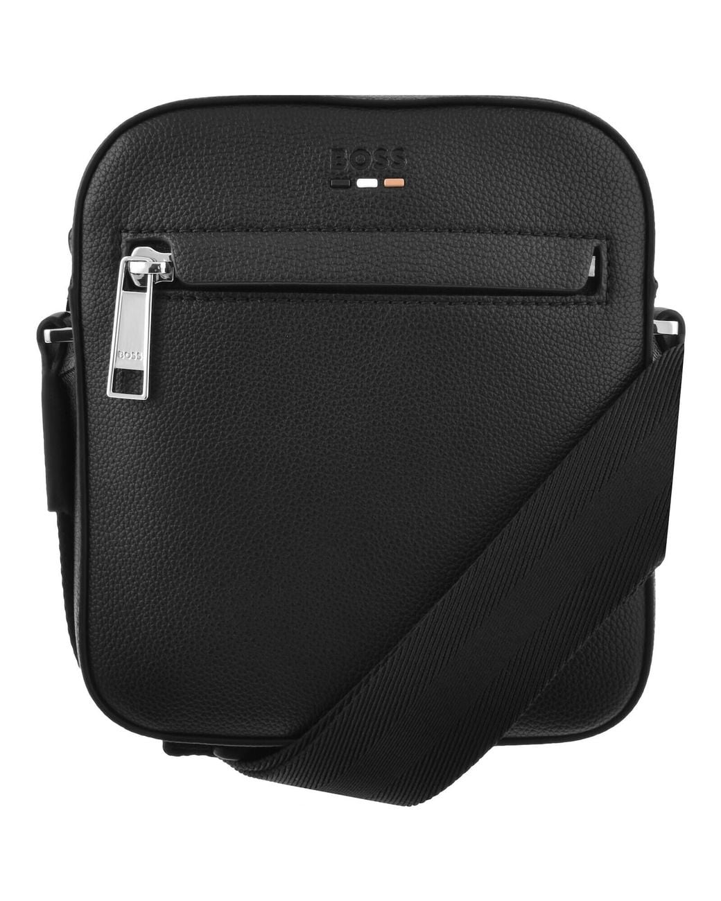 BOSS BUSINESS Black Boss Ray Zip Bag for men