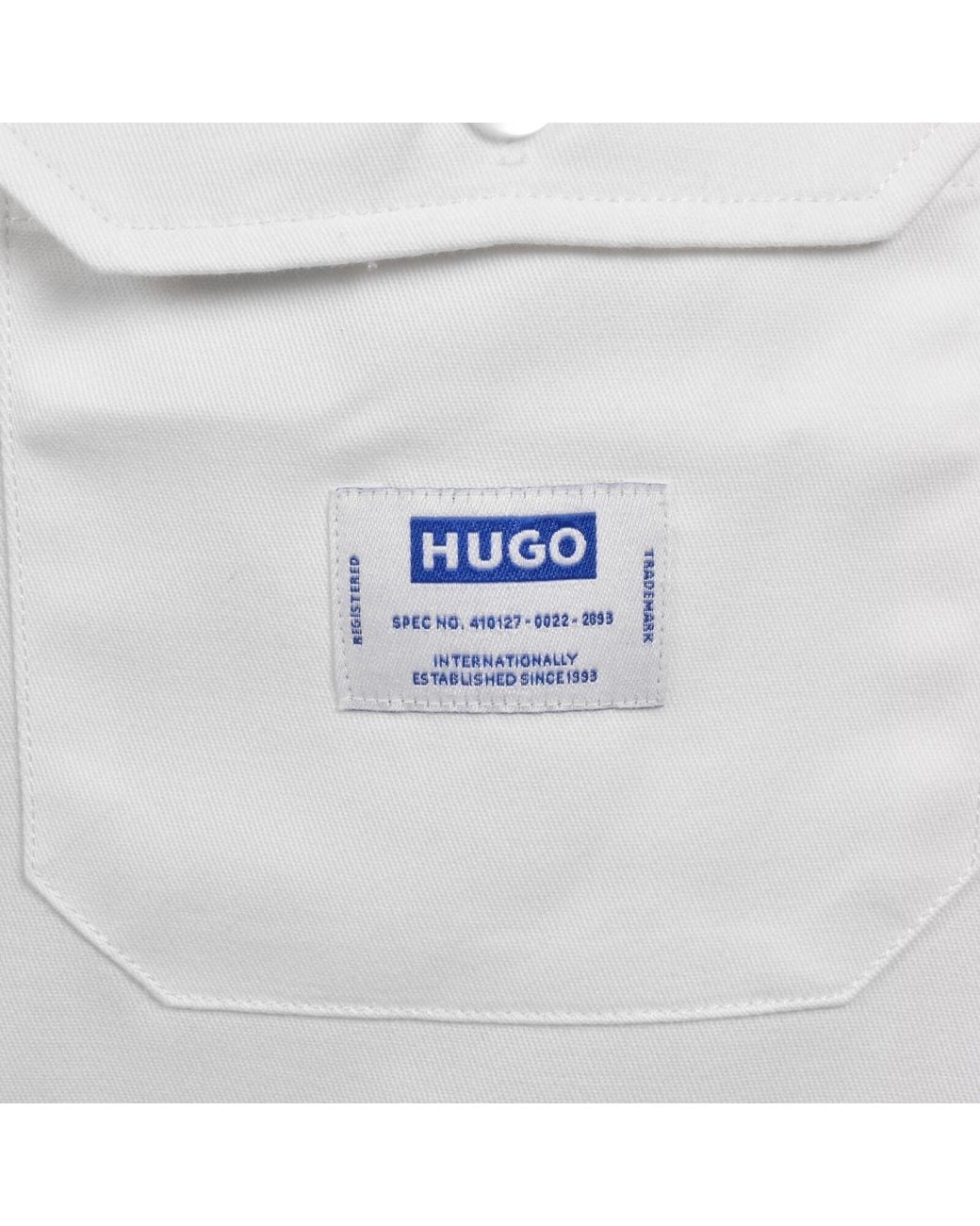 HUGO Blue Short Sleeve Ekyno Shirt for men
