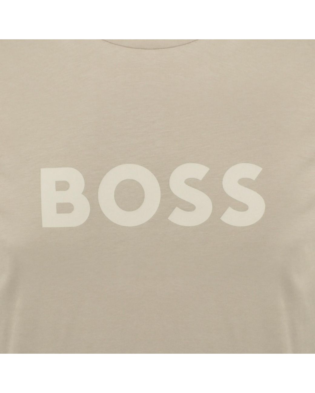 BOSS BUSINESS Natural Boss Beachwear Logo T Shirt Light for men