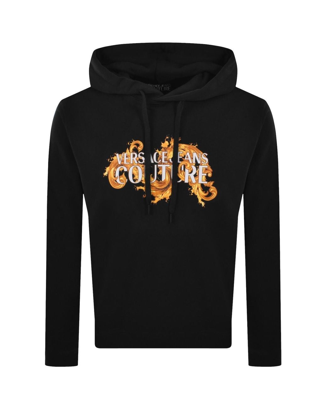 Versace Jeans Black Couture Logo Hoodie for men