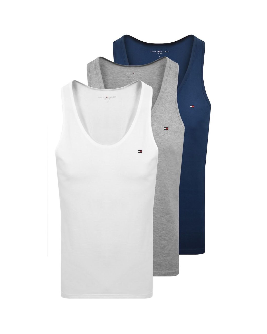 Tommy Hilfiger Blue 3 Pack Vests for men