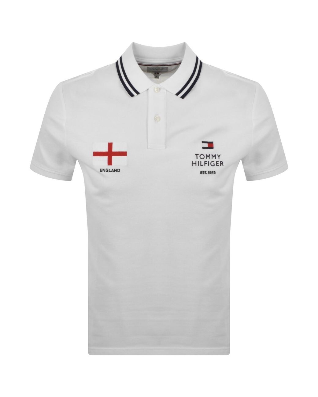 Tommy Hilfiger Gray England Polo T Shirt for men
