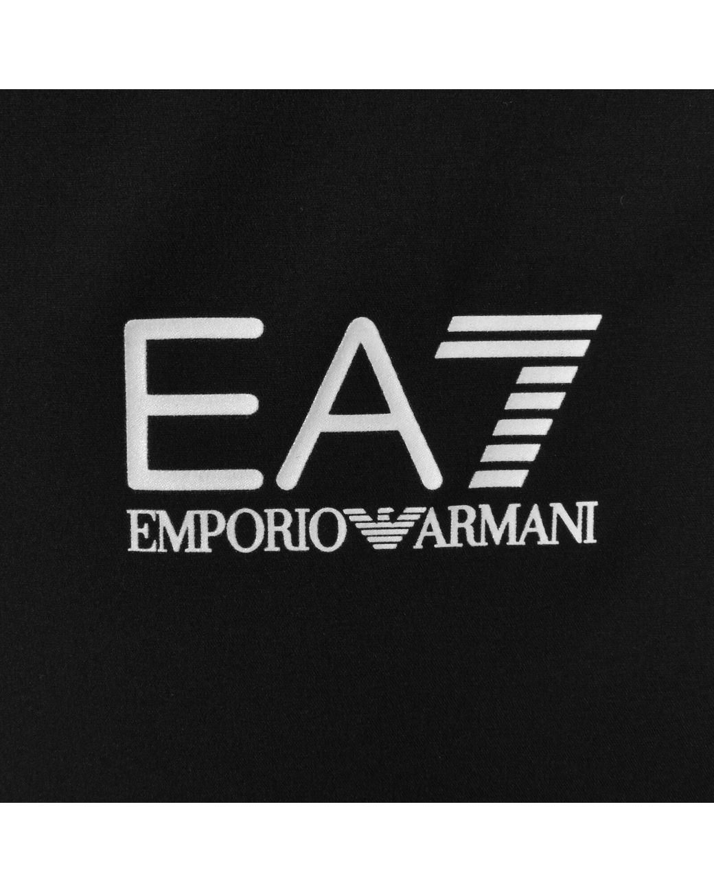 EA7 Black Emporio Armani Half Zip Sweatshirt for men