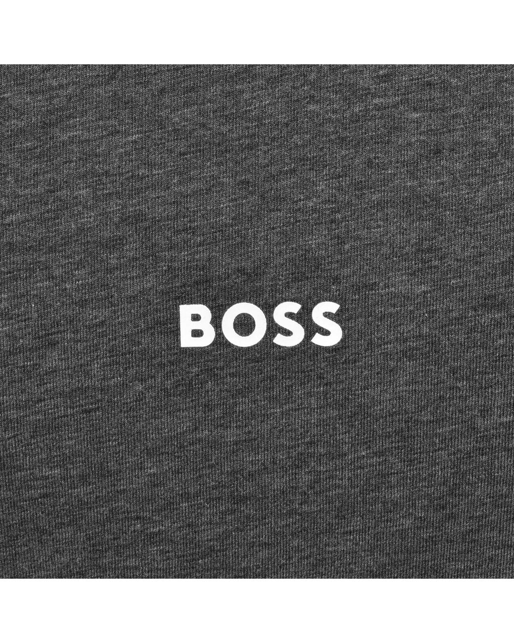 BOSS BUSINESS Gray Boss Unique Long Sleeve T Shirt for men