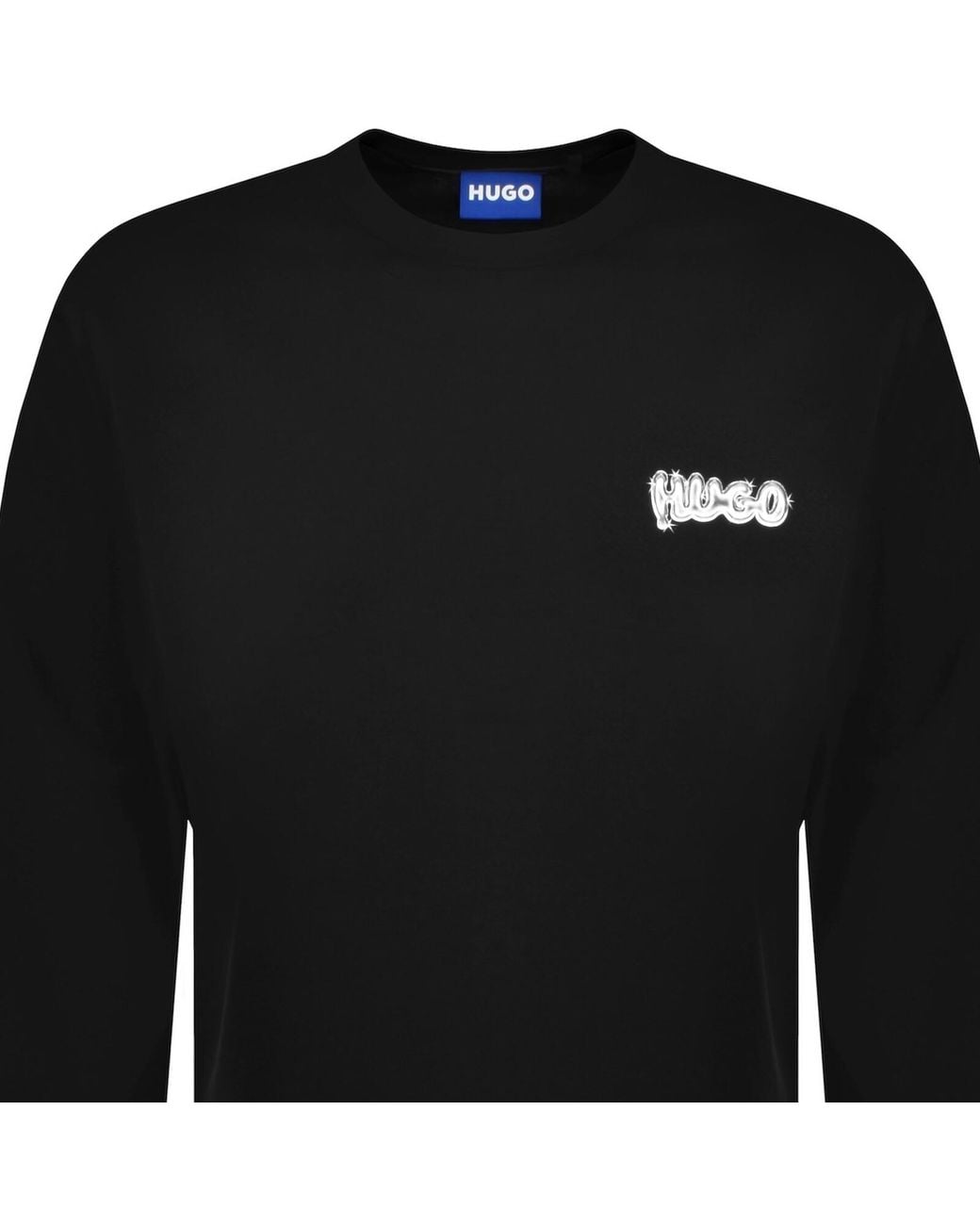 HUGO Black Nyrocrew Sweatshirt for men