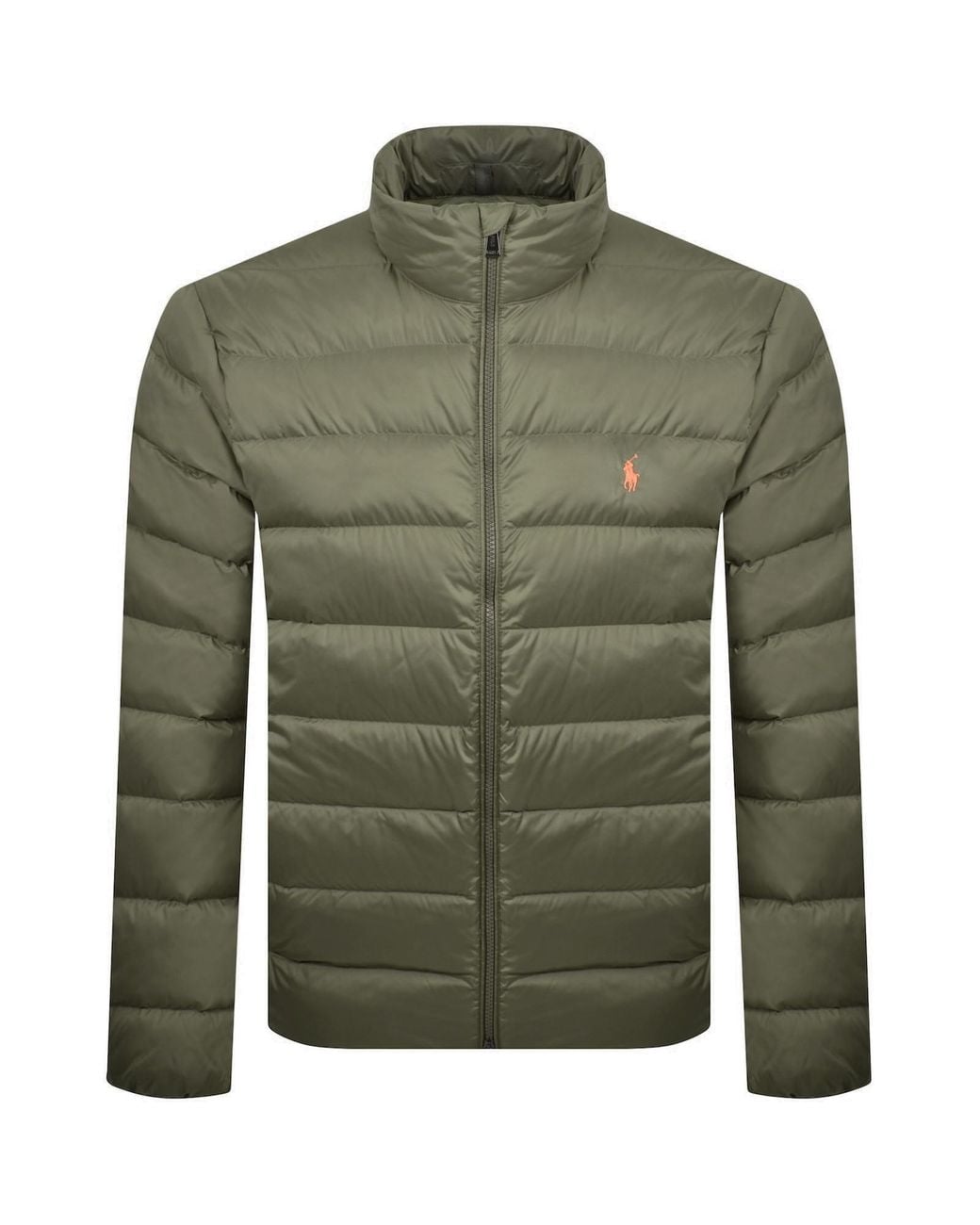 Ralph Lauren Green Down Puffer Jacket for men