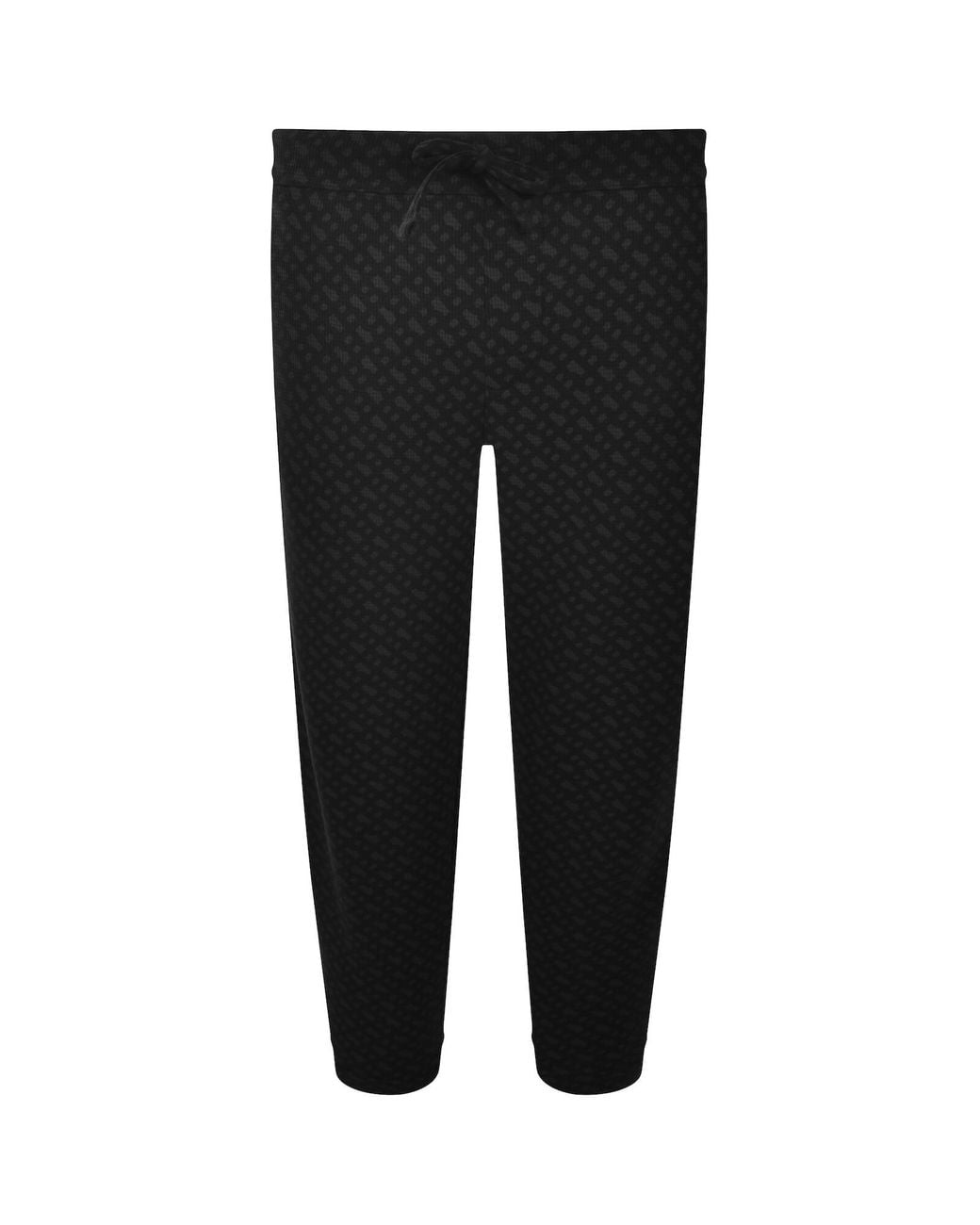 BOSS BUSINESS Black Boss Waffle All Over Print Joggers for men