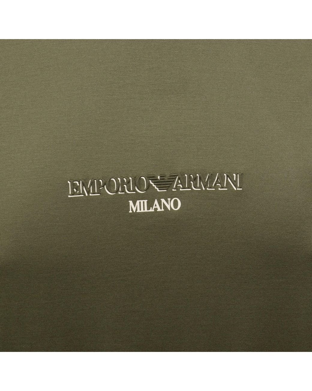 Armani Green Emporio Logo T Shirt for men