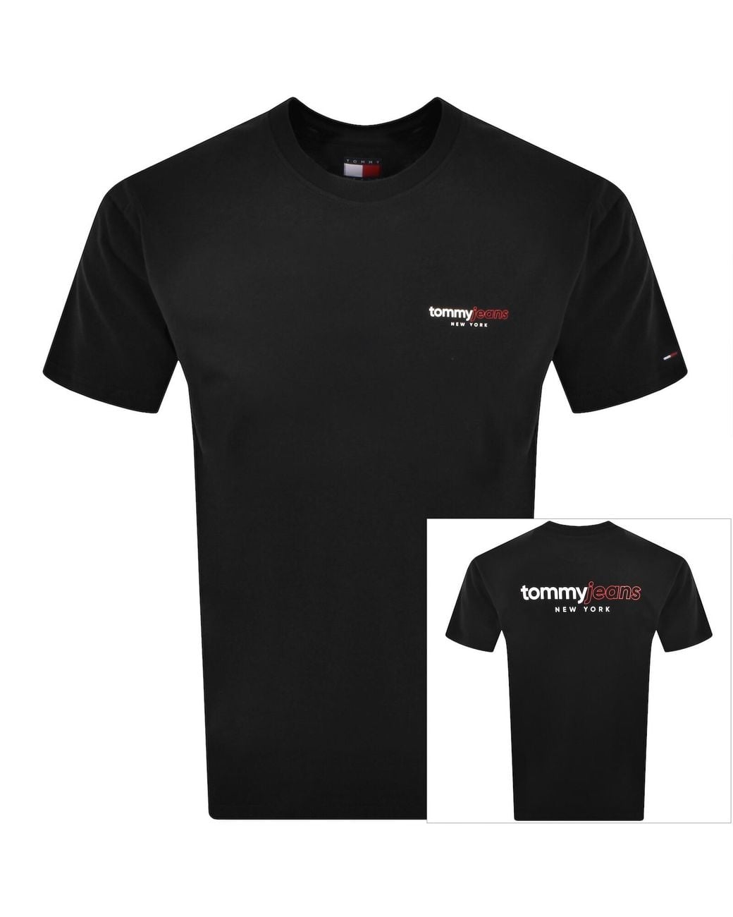 Tommy Hilfiger Black Dna Graphic T Shirt for men