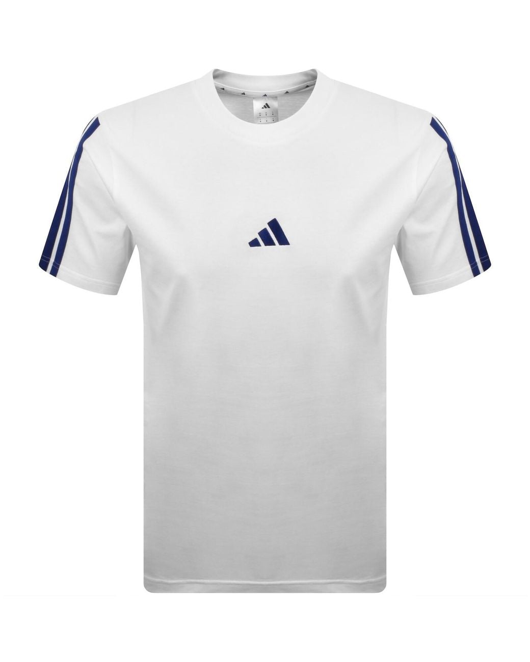 Adidas Gray 3 Stripes T Shirt for men