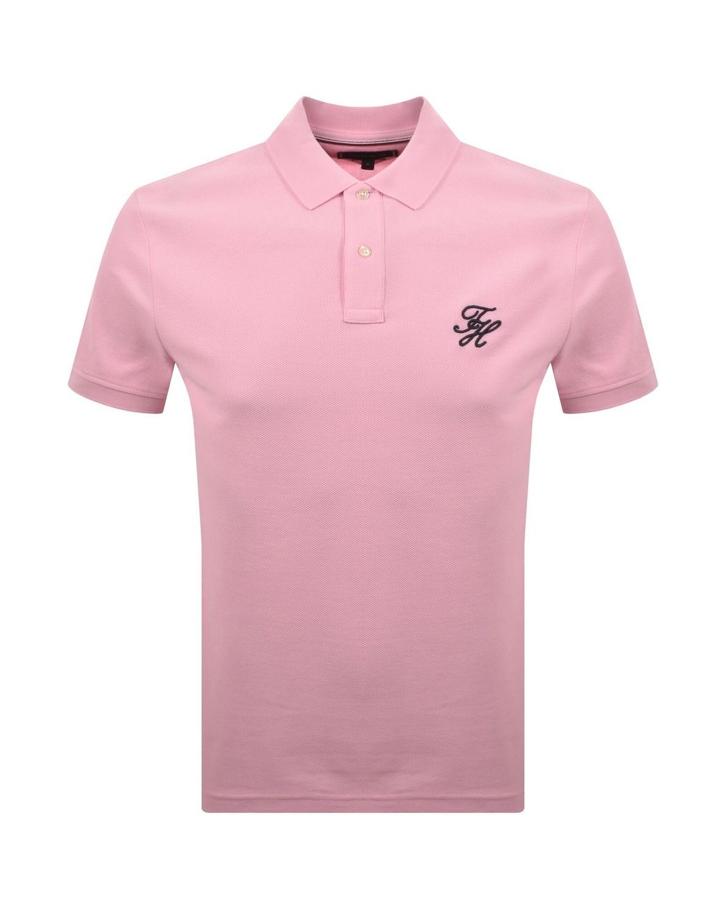 Tommy Hilfiger Pink Script Polo Classic for men