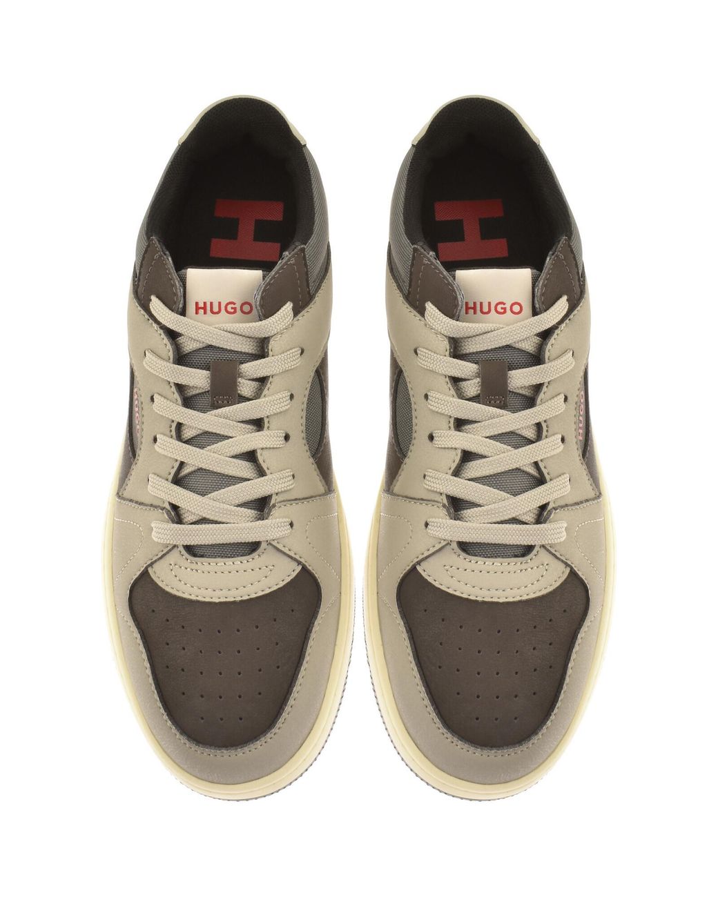 HUGO Brown Hadrian Tennis Trainers for men