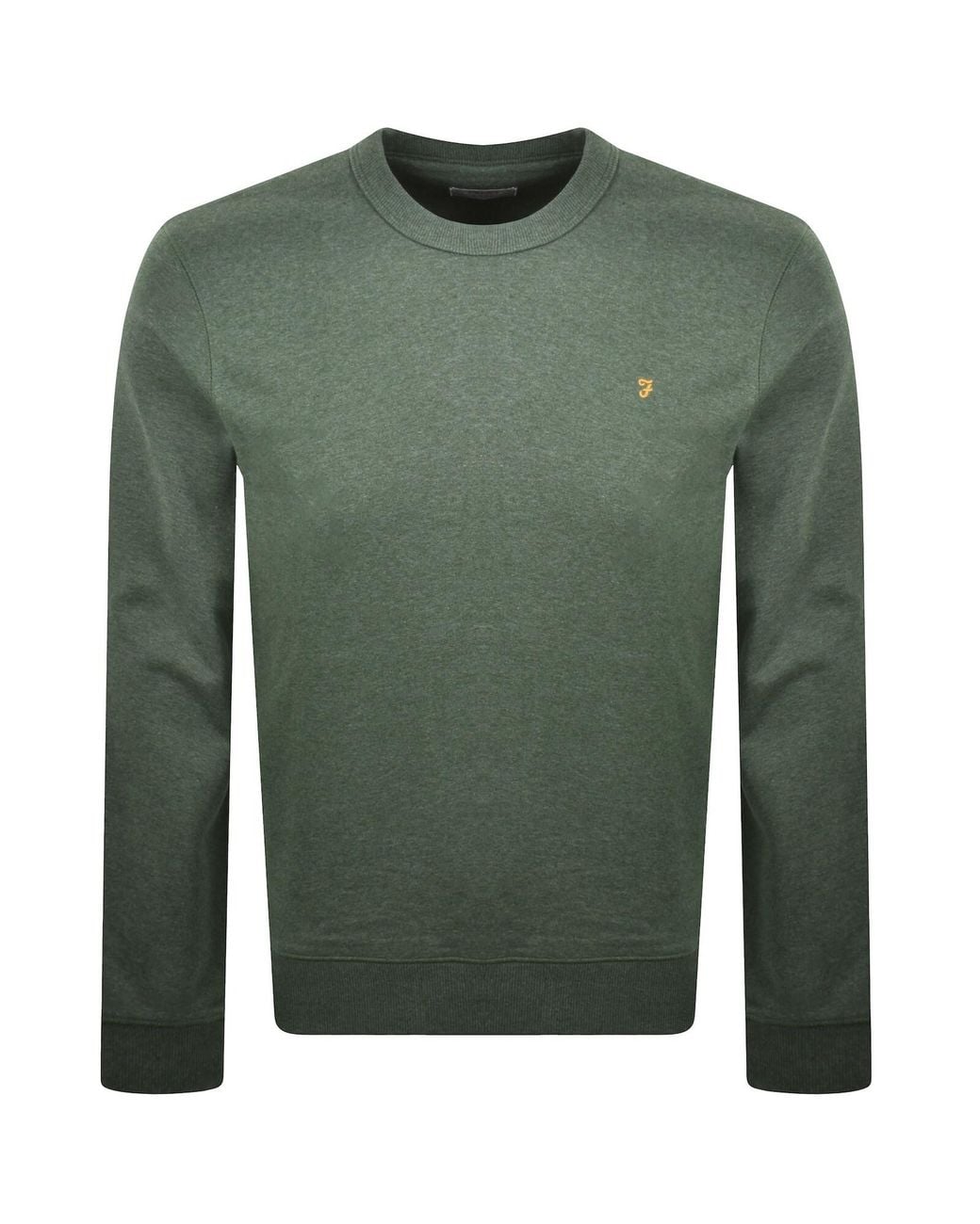 Farah Green Farah Hemming Sweatshirt Rosemary for men
