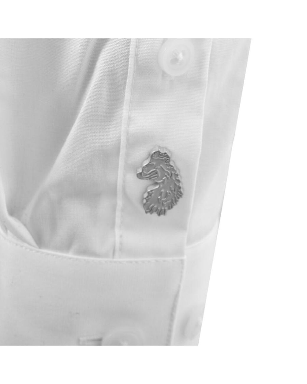 Luke 1977 White Butchers Pencil Shirt for men