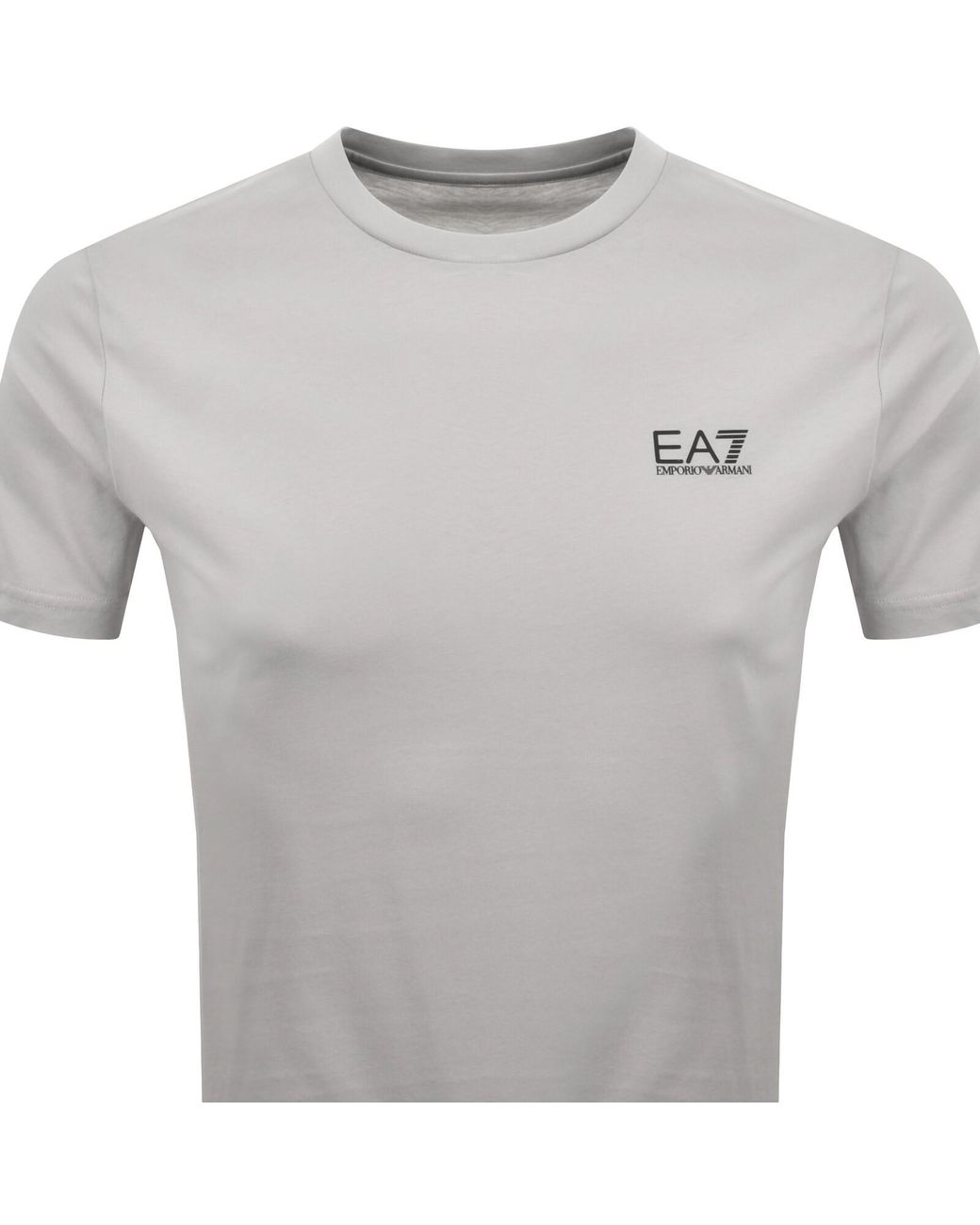 EA7 Gray Emporio Armani Logo T Shirt for men