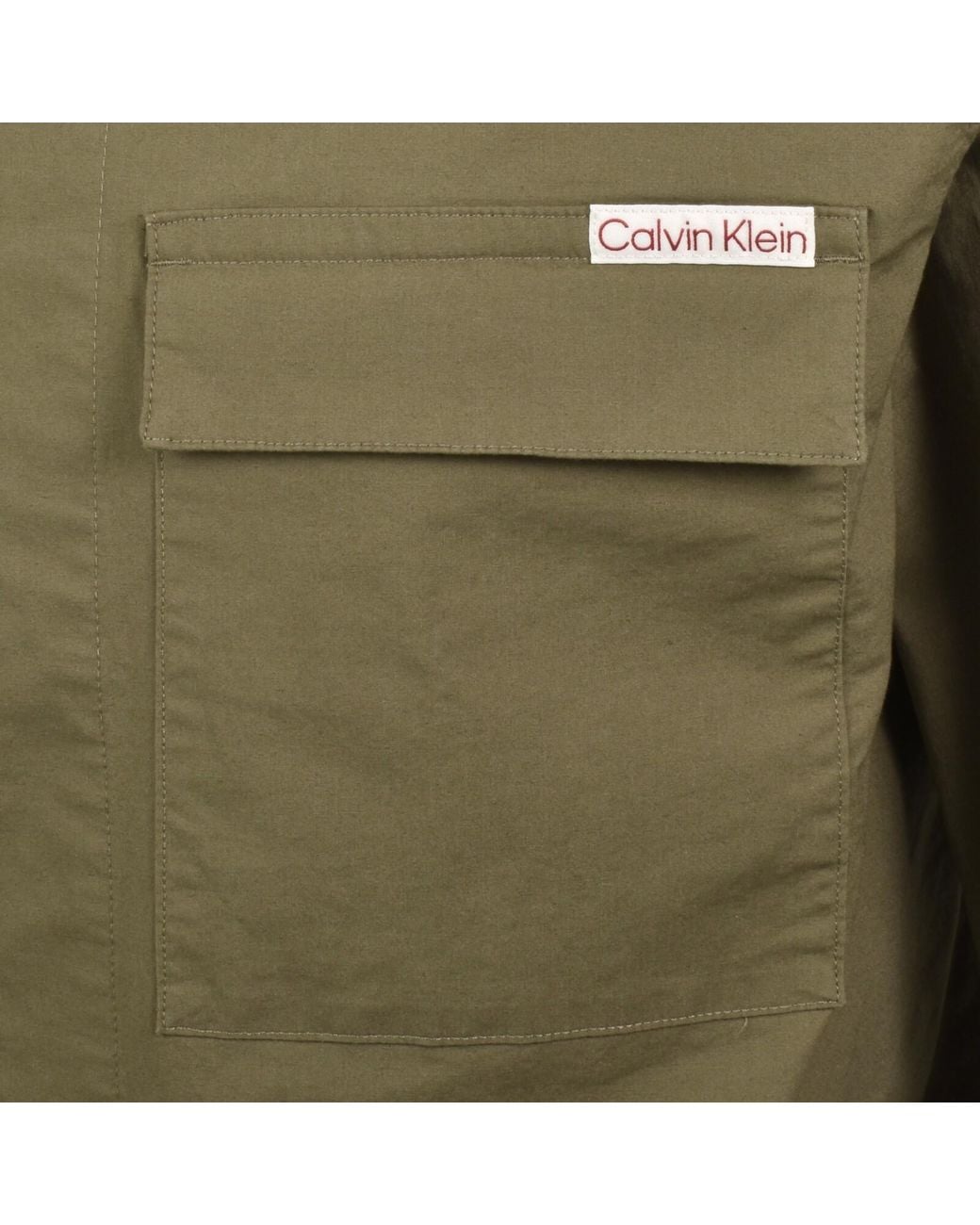 Calvin Klein Green Jeans Easy Fit Overshirt for men
