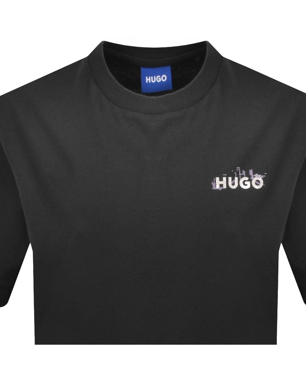 HUGO Black Noxwash T Shirt for men
