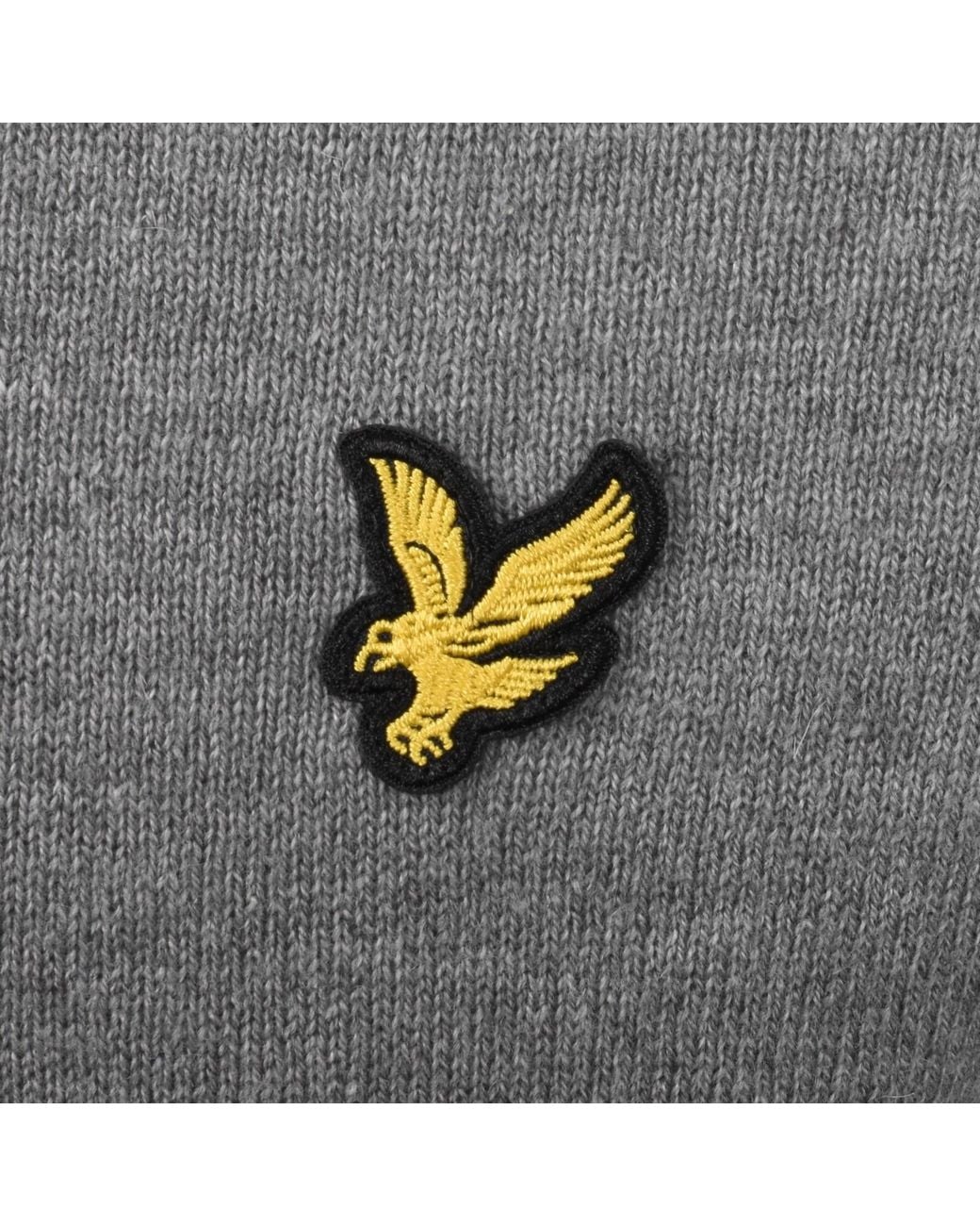 Lyle & Scott Gray Cotton Merino Jumper for men